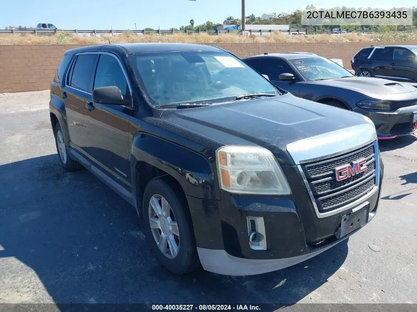 2011 GMC Terrain Sle VIN: 2CTALMEC7B6393435 Lot: 40035227