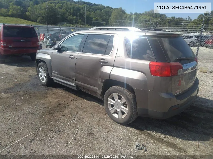 2011 GMC Terrain Sle-2 VIN: 2CTALSEC4B6471951 Lot: 40222814