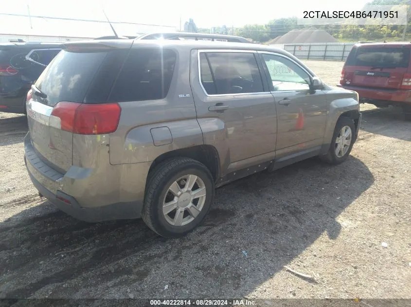 2CTALSEC4B6471951 2011 GMC Terrain Sle-2