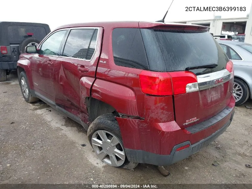 2011 GMC Terrain Sle-1 VIN: 2CTALMEC3B6399183 Lot: 40250894