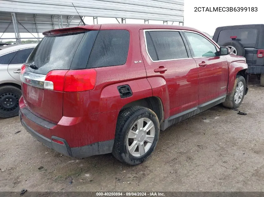 2011 GMC Terrain Sle-1 VIN: 2CTALMEC3B6399183 Lot: 40250894