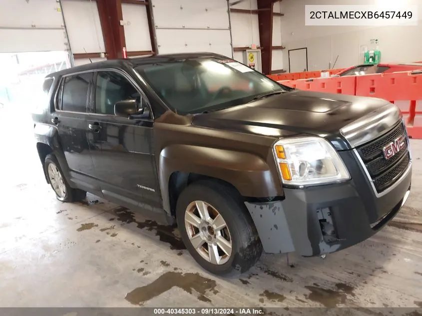 2011 GMC Terrain Sle-1 VIN: 2CTALMECXB6457449 Lot: 40345303