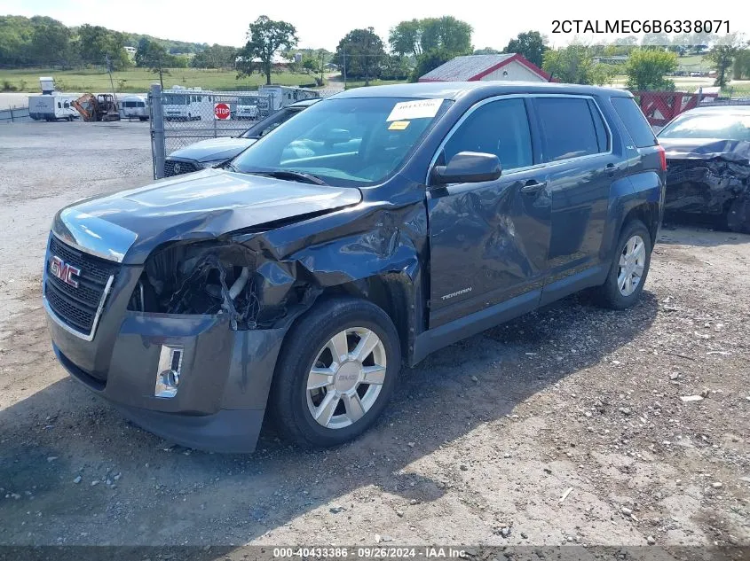 2011 GMC Terrain Sle-1 VIN: 2CTALMEC6B6338071 Lot: 40433386