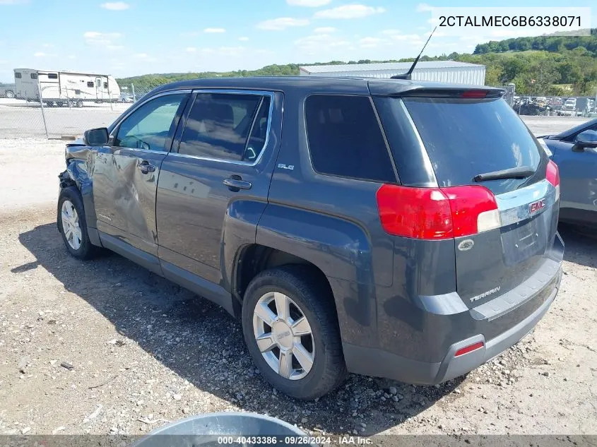 2011 GMC Terrain Sle-1 VIN: 2CTALMEC6B6338071 Lot: 40433386