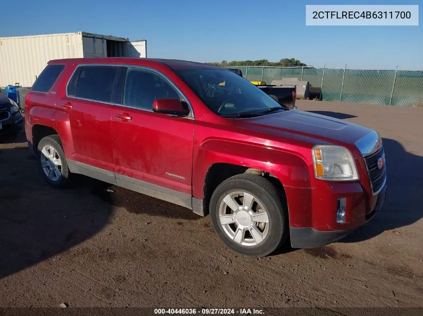 2011 GMC Terrain Sle-1 VIN: 2CTFLREC4B6311700 Lot: 40446036