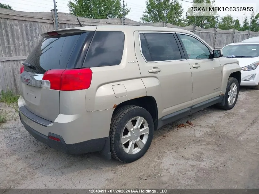 2GKALMEK1C6356955 2012 GMC Terrain Sle