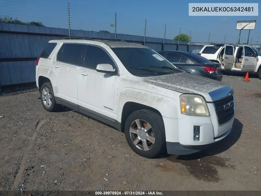 2012 GMC Terrain Slt-1 VIN: 2GKALUEK0C6342481 Lot: 39978924