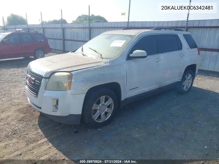 2012 GMC Terrain Slt-1 VIN: 2GKALUEK0C6342481 Lot: 39978924