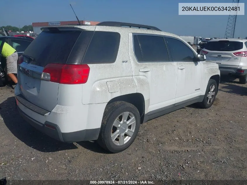 2012 GMC Terrain Slt-1 VIN: 2GKALUEK0C6342481 Lot: 39978924