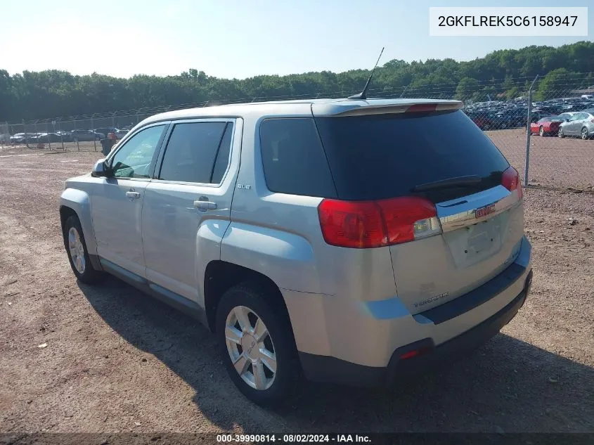 2012 GMC Terrain Sle-1 VIN: 2GKFLREK5C6158947 Lot: 39990814