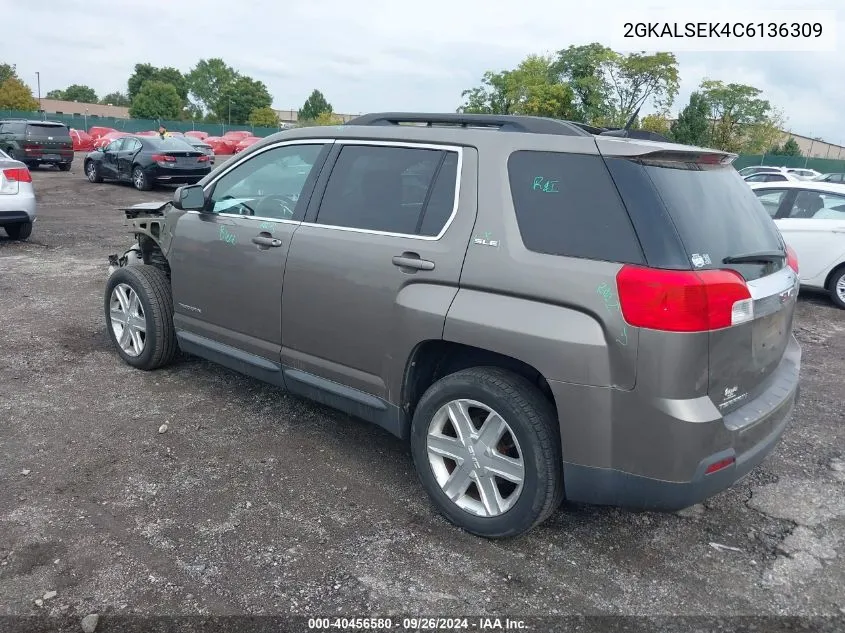 2012 GMC Terrain Sle-2 VIN: 2GKALSEK4C6136309 Lot: 40456580