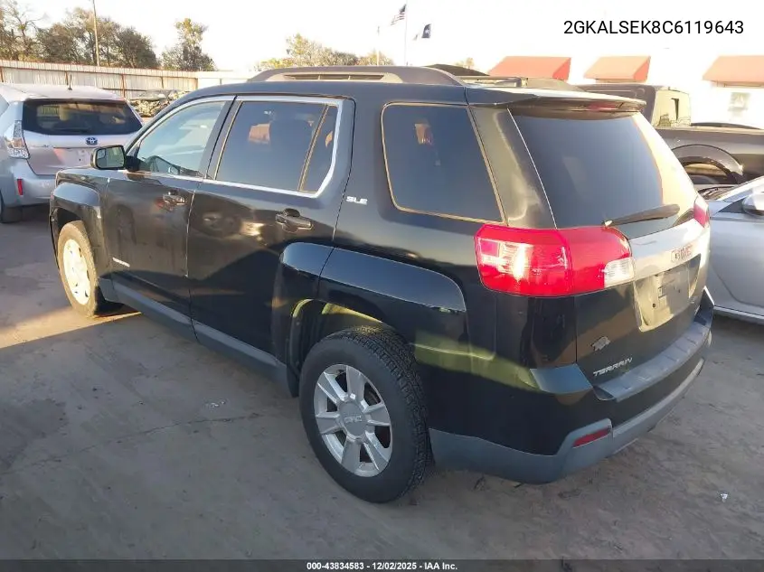 2GKALSEK8C6119643 2012 GMC Terrain Sle-2