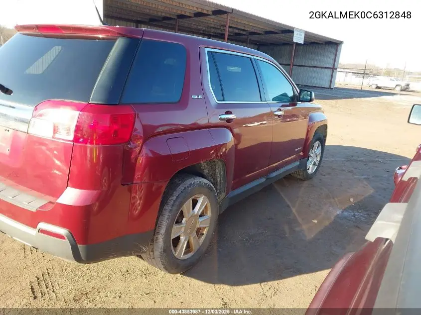 2GKALMEK0C6312848 2012 GMC Terrain Sle-1