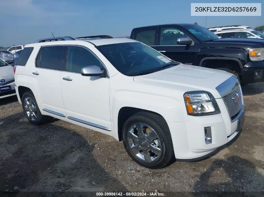 2013 GMC Terrain Denali VIN: 2GKFLZE32D6257669 Lot: 39986142