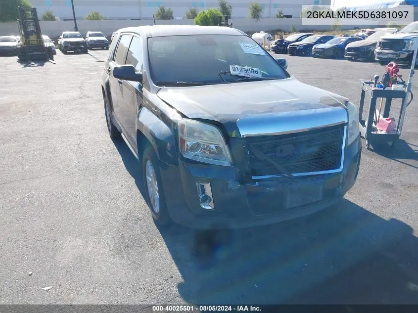 2013 GMC Terrain Sle-1 VIN: 2GKALMEK5D6381097 Lot: 40025501