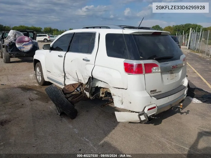 2013 GMC Terrain Denali VIN: 2GKFLZE33D6295928 Lot: 40227030