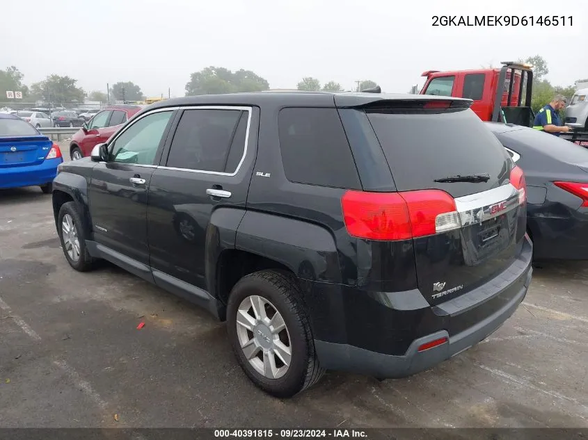 2013 GMC Terrain Sle-1 VIN: 2GKALMEK9D6146511 Lot: 40391815