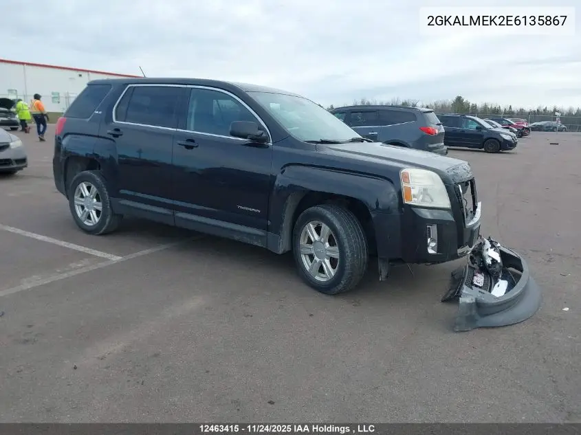 2GKALMEK2E6135867 2014 GMC Terrain Sle
