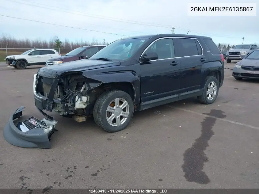 2GKALMEK2E6135867 2014 GMC Terrain Sle