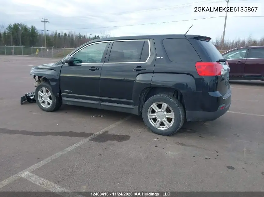 2GKALMEK2E6135867 2014 GMC Terrain Sle