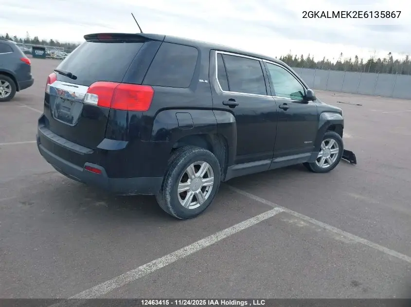 2GKALMEK2E6135867 2014 GMC Terrain Sle