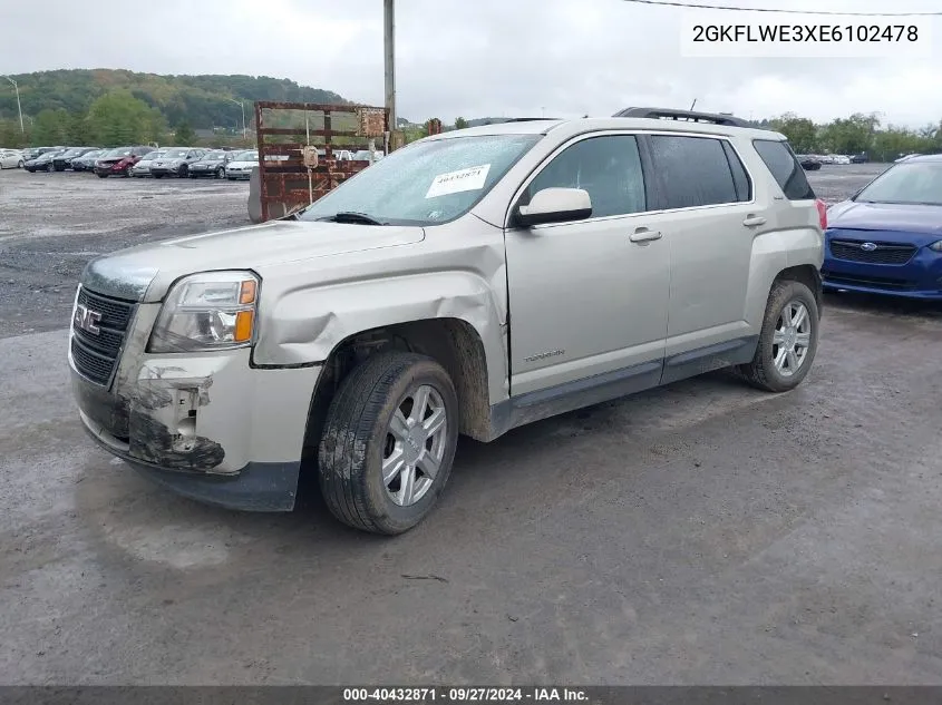 2GKFLWE3XE6102478 2014 GMC Terrain Sle-2