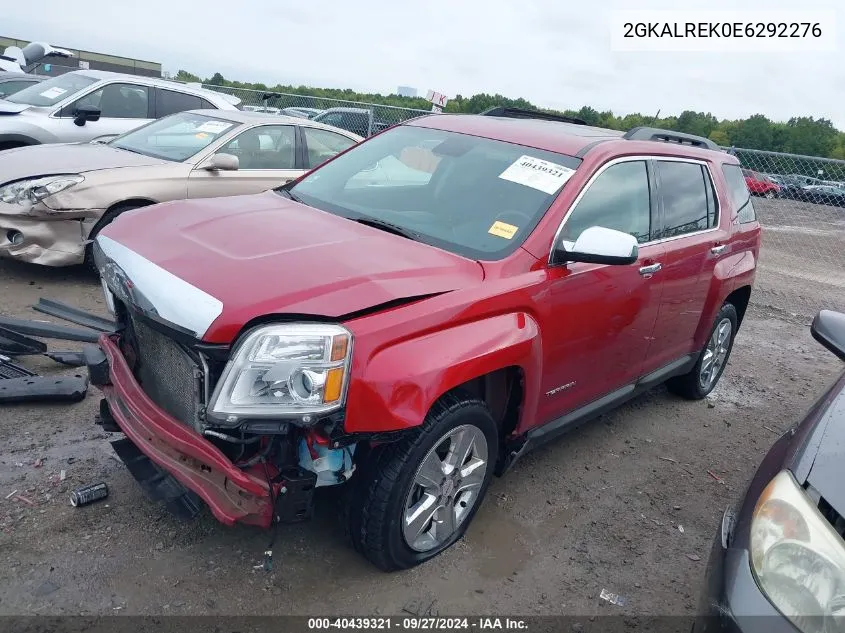 2014 GMC Terrain Sle-2 VIN: 2GKALREK0E6292276 Lot: 40439321