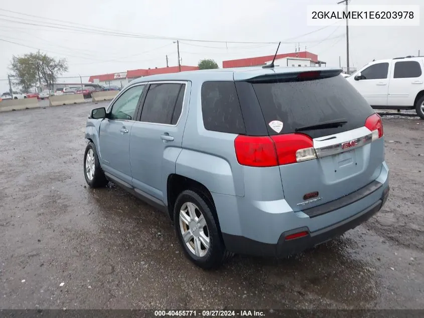 2014 GMC Terrain Sle-1 VIN: 2GKALMEK1E6203978 Lot: 40455771