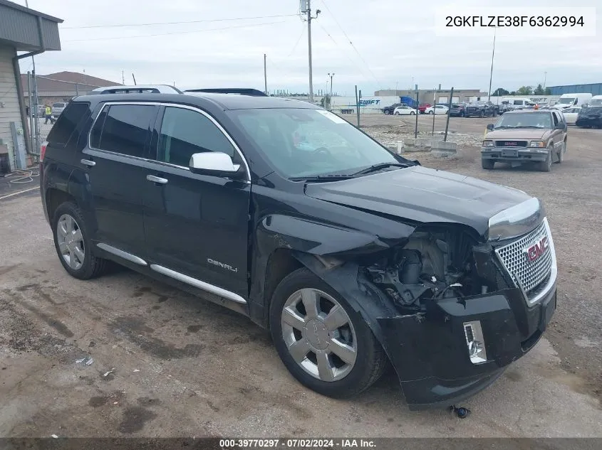 2015 GMC Terrain Denali VIN: 2GKFLZE38F6362994 Lot: 39770297