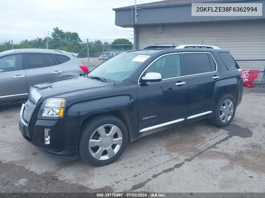 2015 GMC Terrain Denali VIN: 2GKFLZE38F6362994 Lot: 39770297