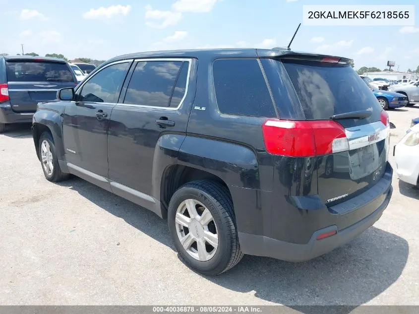 2015 GMC Terrain Sle-1 VIN: 2GKALMEK5F6218565 Lot: 40036878