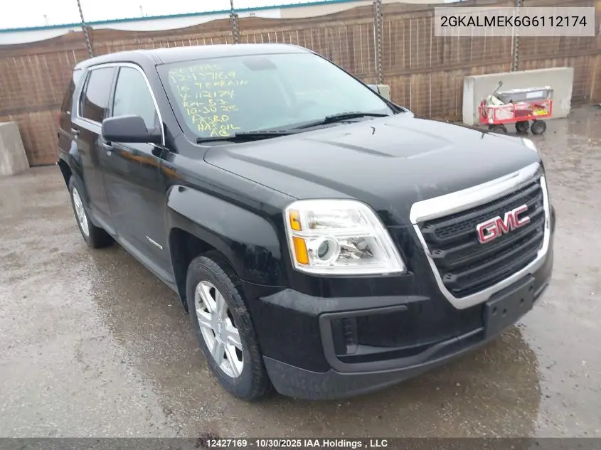 2GKALMEK6G6112174 2016 GMC Terrain Sle