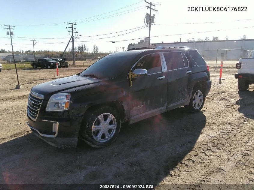 2016 GMC Terrain Slt VIN: 2GKFLUEK8G6176822 Lot: 30037624