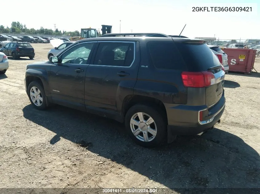 2016 GMC Terrain Sle VIN: 2GKFLTE36G6309421 Lot: 30041411