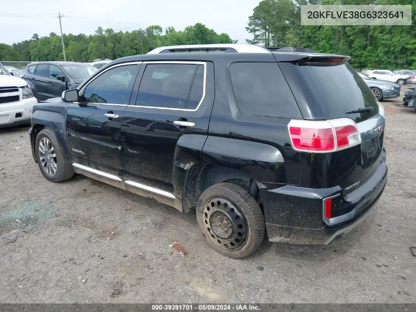 2016 GMC Terrain Denali VIN: 2GKFLVE38G6323641 Lot: 39391701