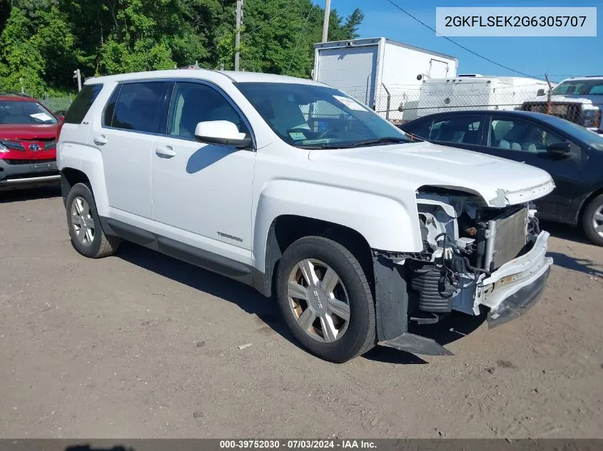 2016 GMC Terrain Sle VIN: 2GKFLSEK2G6305707 Lot: 39752030