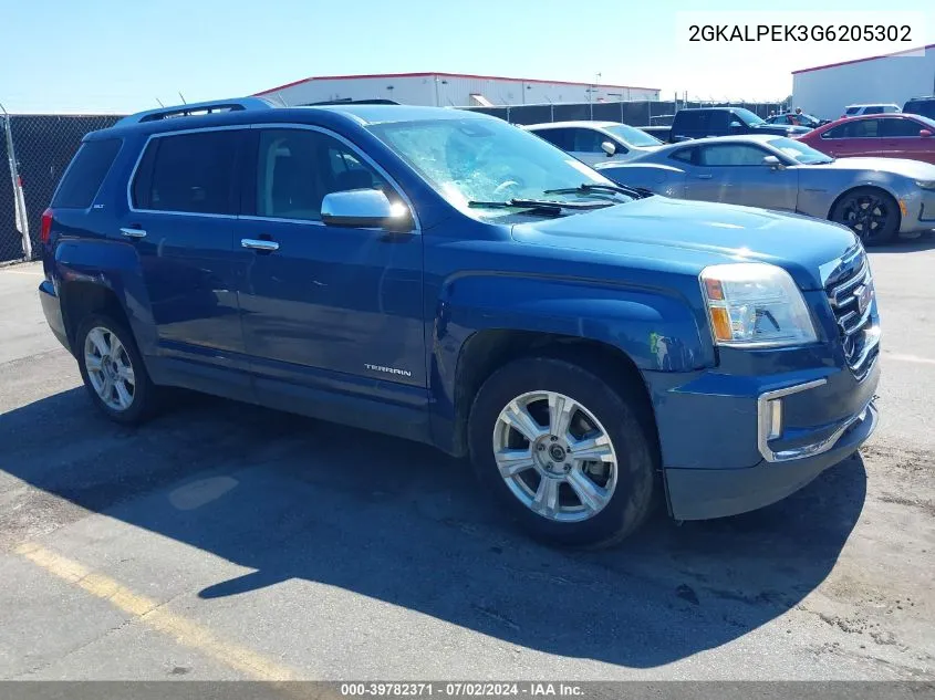 2016 GMC Terrain Slt VIN: 2GKALPEK3G6205302 Lot: 39782371