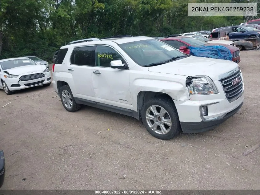 2GKALPEK4G6259238 2016 GMC Terrain Slt