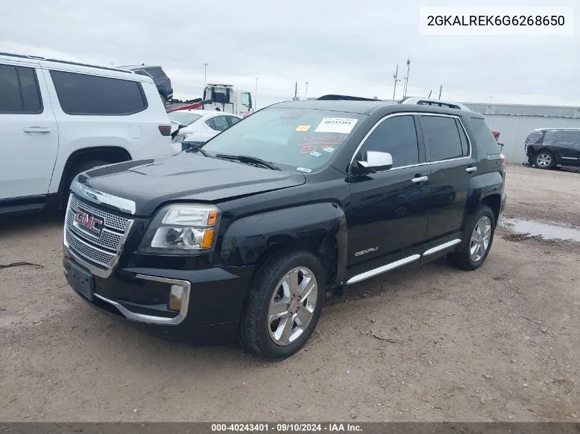 2GKALREK6G6268650 2016 GMC Terrain Denali