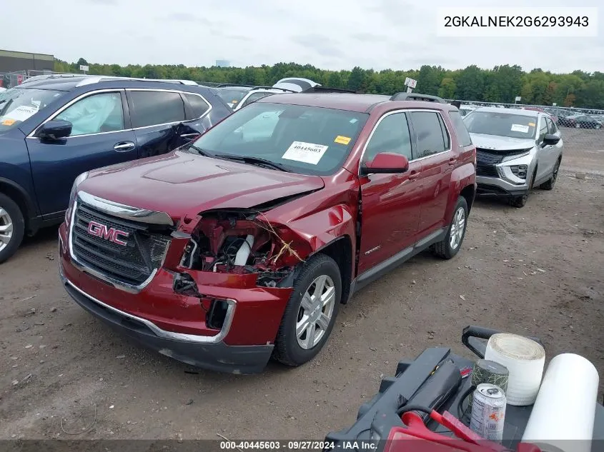 2016 GMC Terrain Sle-2 VIN: 2GKALNEK2G6293943 Lot: 40445603