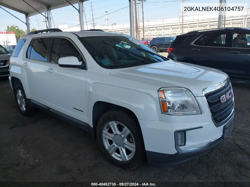 2016 GMC Terrain Sle-2 VIN: 2GKALNEK4G6104757 Lot: 40452735