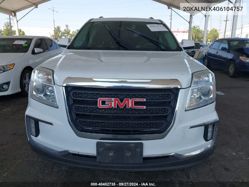 2016 GMC Terrain Sle-2 VIN: 2GKALNEK4G6104757 Lot: 40452735