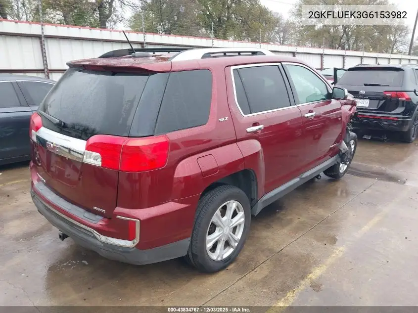 2GKFLUEK3G6153982 2016 GMC Terrain Slt