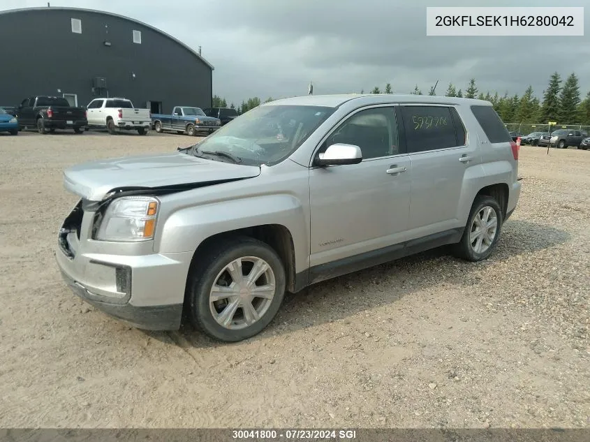 2GKFLSEK1H6280042 2017 GMC Terrain Sle