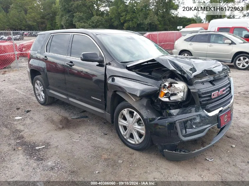 2017 GMC Terrain Sle-1 VIN: 2GKALMEK1H6172963 Lot: 40386060