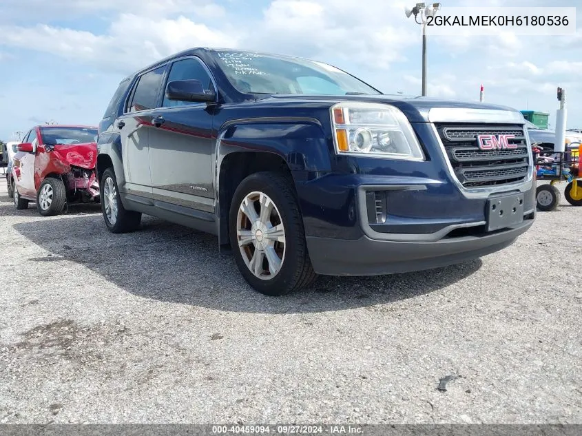 2017 GMC Terrain Sle-1 VIN: 2GKALMEK0H6180536 Lot: 40459094