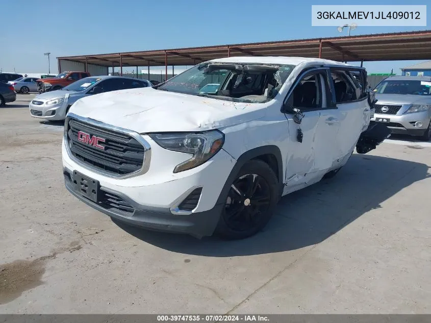 2018 GMC Terrain Sle VIN: 3GKALMEV1JL409012 Lot: 39747535