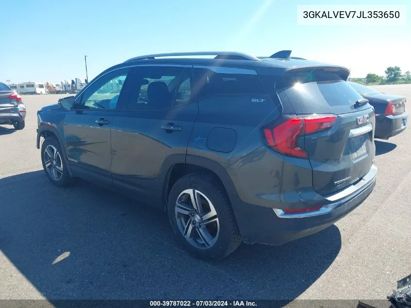 2018 GMC Terrain Slt VIN: 3GKALVEV7JL353650 Lot: 39787022