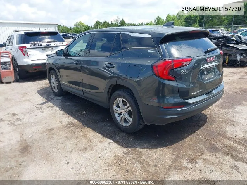 2018 GMC Terrain Sle VIN: 3GKALMEV5JL157720 Lot: 39862387