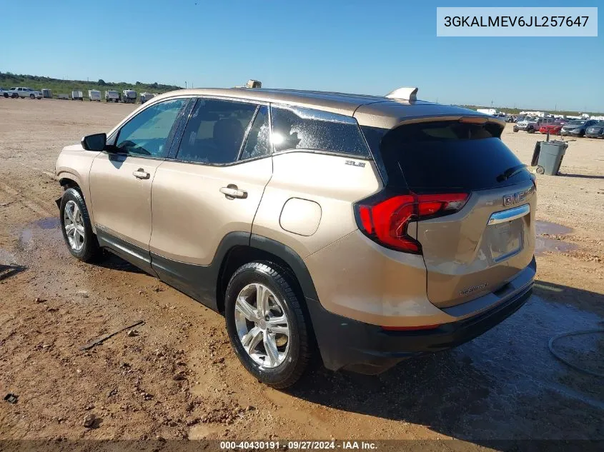 2018 GMC Terrain Sle VIN: 3GKALMEV6JL257647 Lot: 40430191